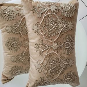 Beautiful Decorative embellished throw pillows!